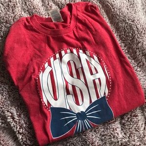 monogram USA tee
